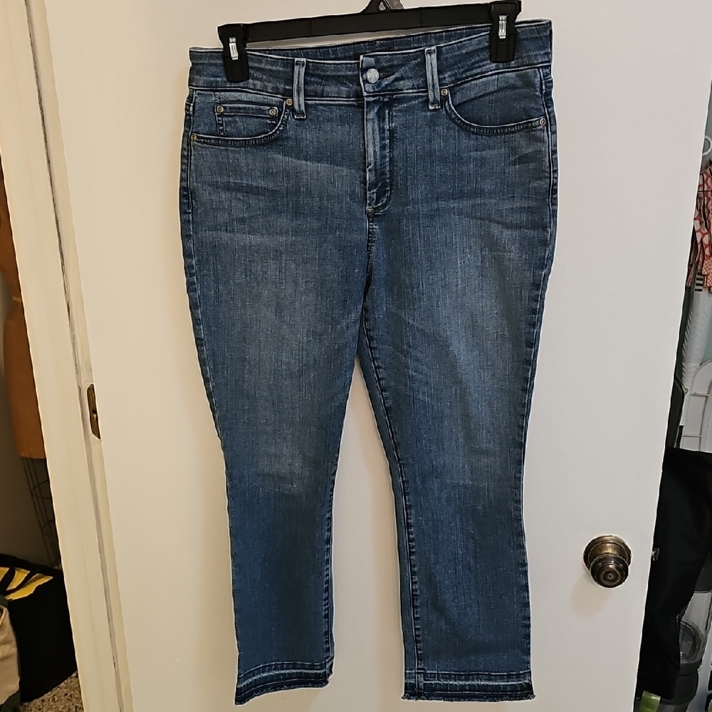 NYDJ Blue Ankle Cropped Jeans